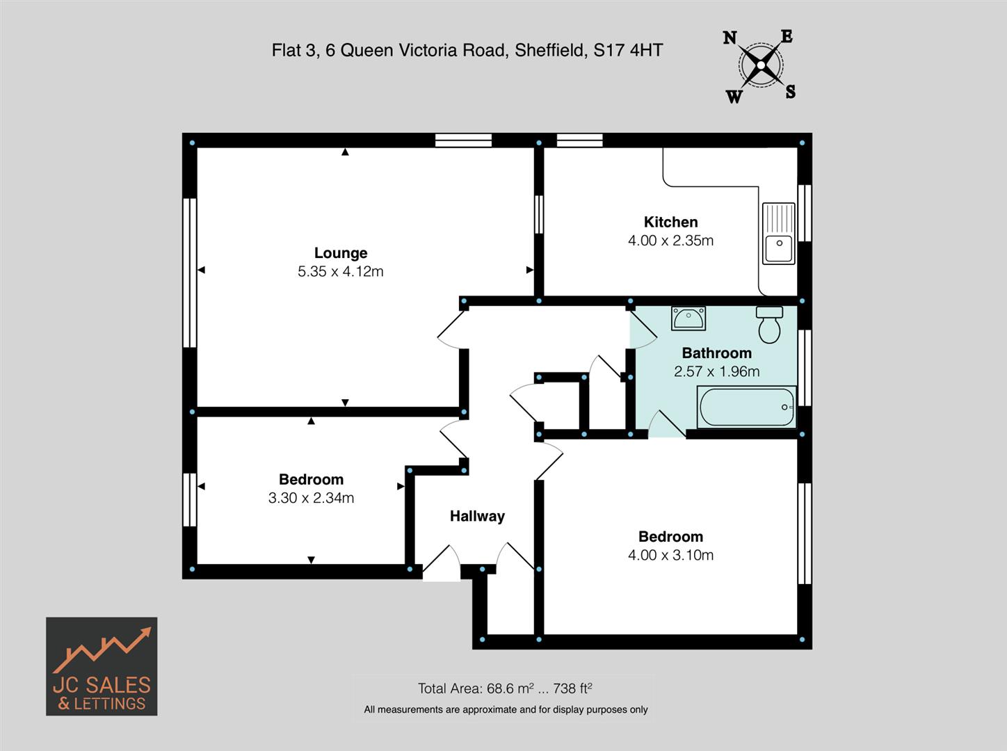 Queen Victoria Road, Sheffield Floorplan